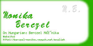 monika berczel business card